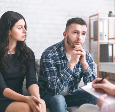 Two people sitting